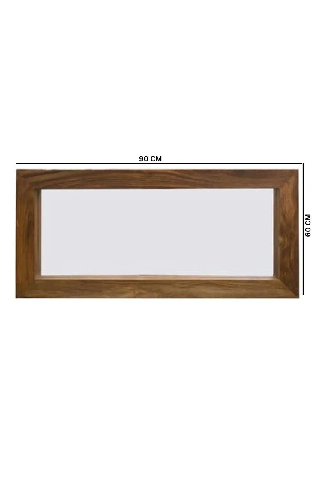 IH Design Cube Indian Wood Mirror in Natural 4