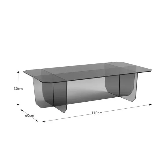Elements Bowden Glass Coffee Table 6