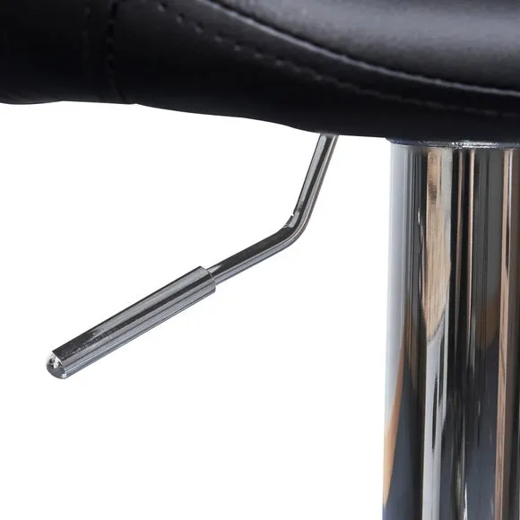 Apollo Adjustable Height Swivel Bar Stool, Faux Leather 2