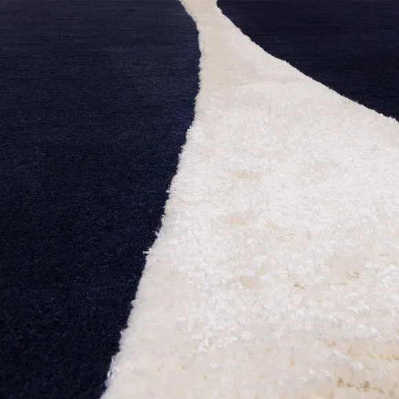 Asiatic Matrix Signature Indigo Wool Rug 2