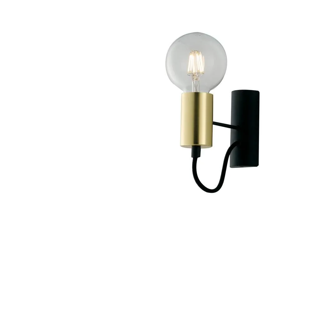 Netlighting Axon Wall Lamp Black Gold E27