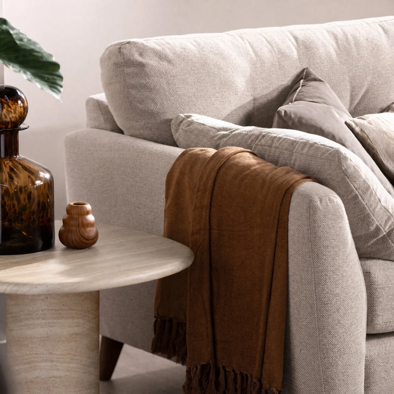 Benton Extra Large Sofa, Neutral Fabric | Barker & Stonehouse 2