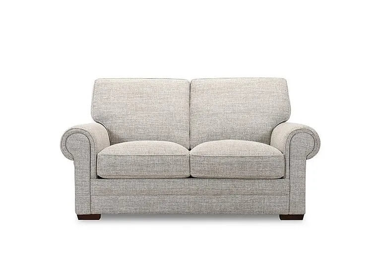 Carrick 2 Seater Fabric Sofa - Cream - Sofas and Armchairs