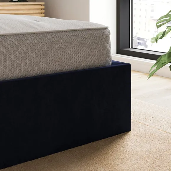 Olton Velvet Side Lift Ottoman Bed Frame 4