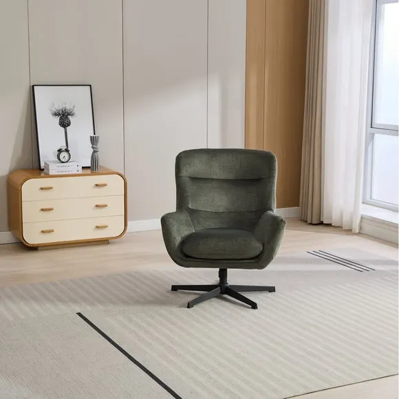 Image Furnishings Isla Swivel Recliner Chair with Footstool 3