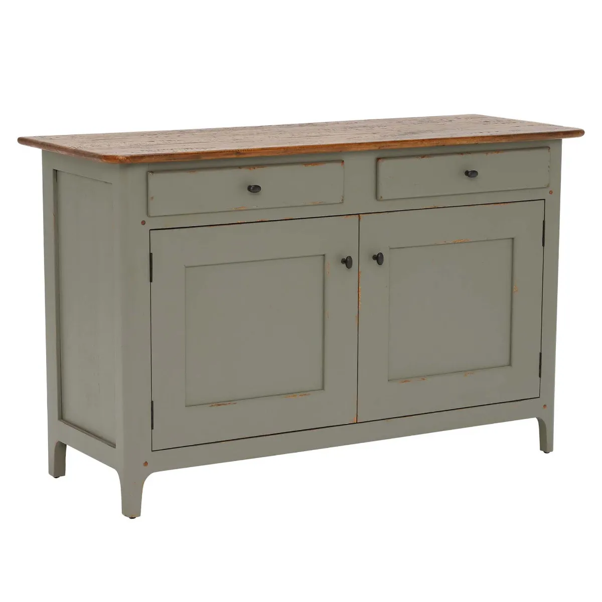 Maison 2 Door 2 Drawer Small Sideboard, Albany and Moss Grey