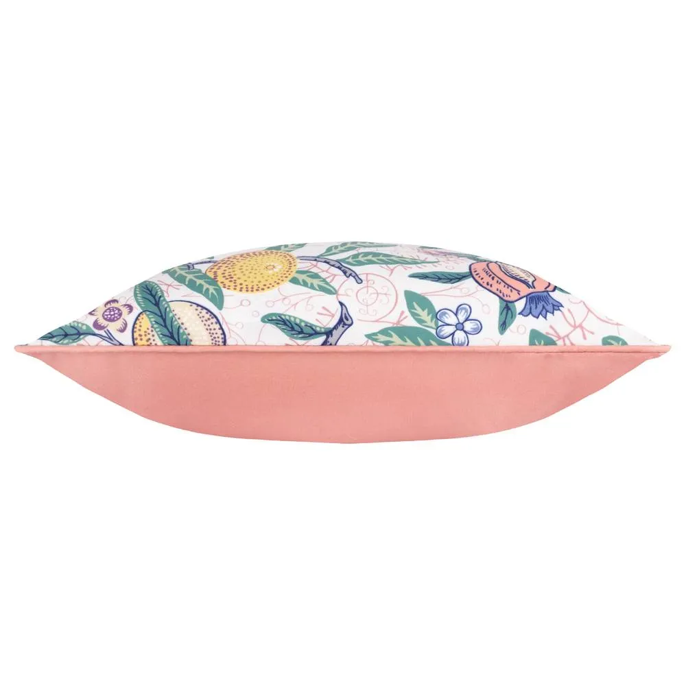 Morris & Co Fruits Outdoor Cushion in Coral 4