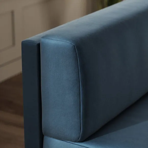 Mae Long Dining Bench, Matte Plush Velvet 3