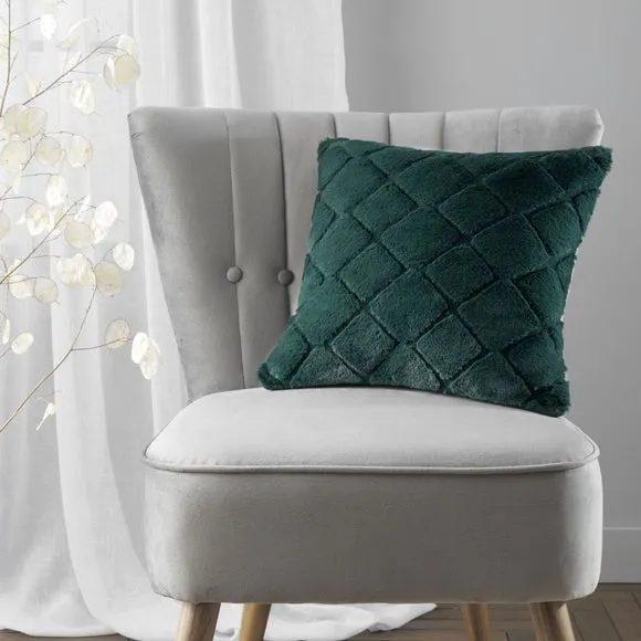 Catherine Lansfield Cosy Diamond Cushion