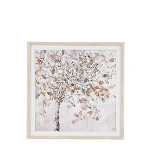 Cedar and Sage Dreaming Leaves Framed Canvas