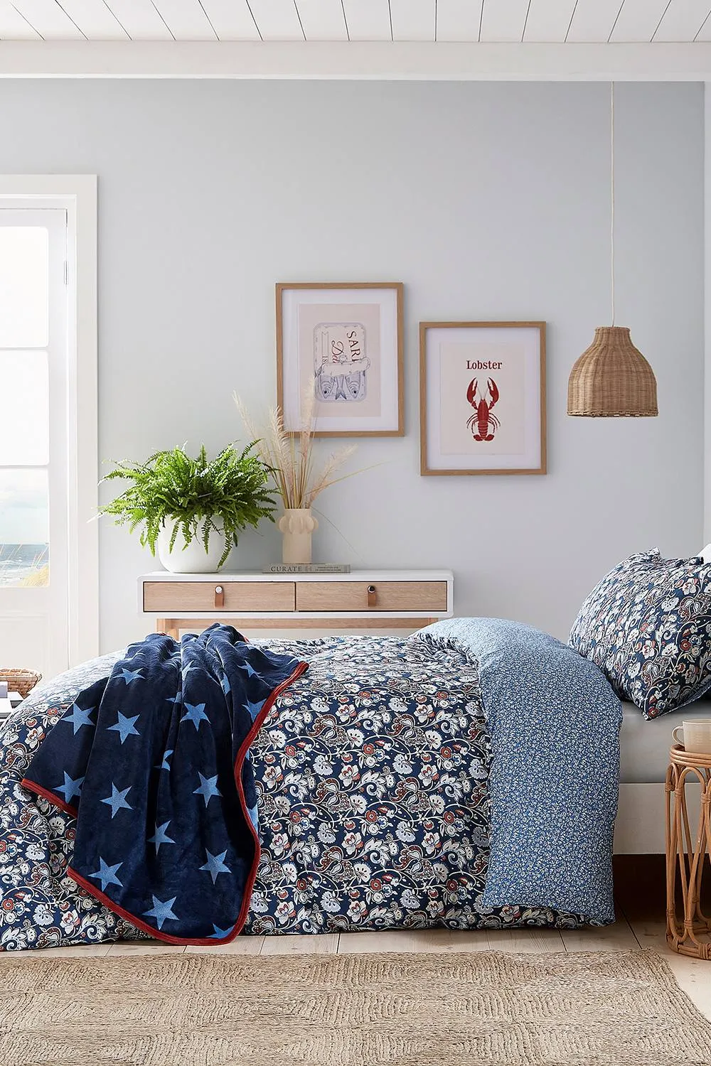 Helena Springfield 'Lawrence' Cotton Duvet Cover Set in Navy
