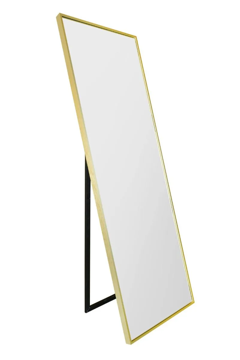 MirrorOutlet Gold Aluminium Edged Wall Mirror 67" X 23" (170CM X 58CM) 5