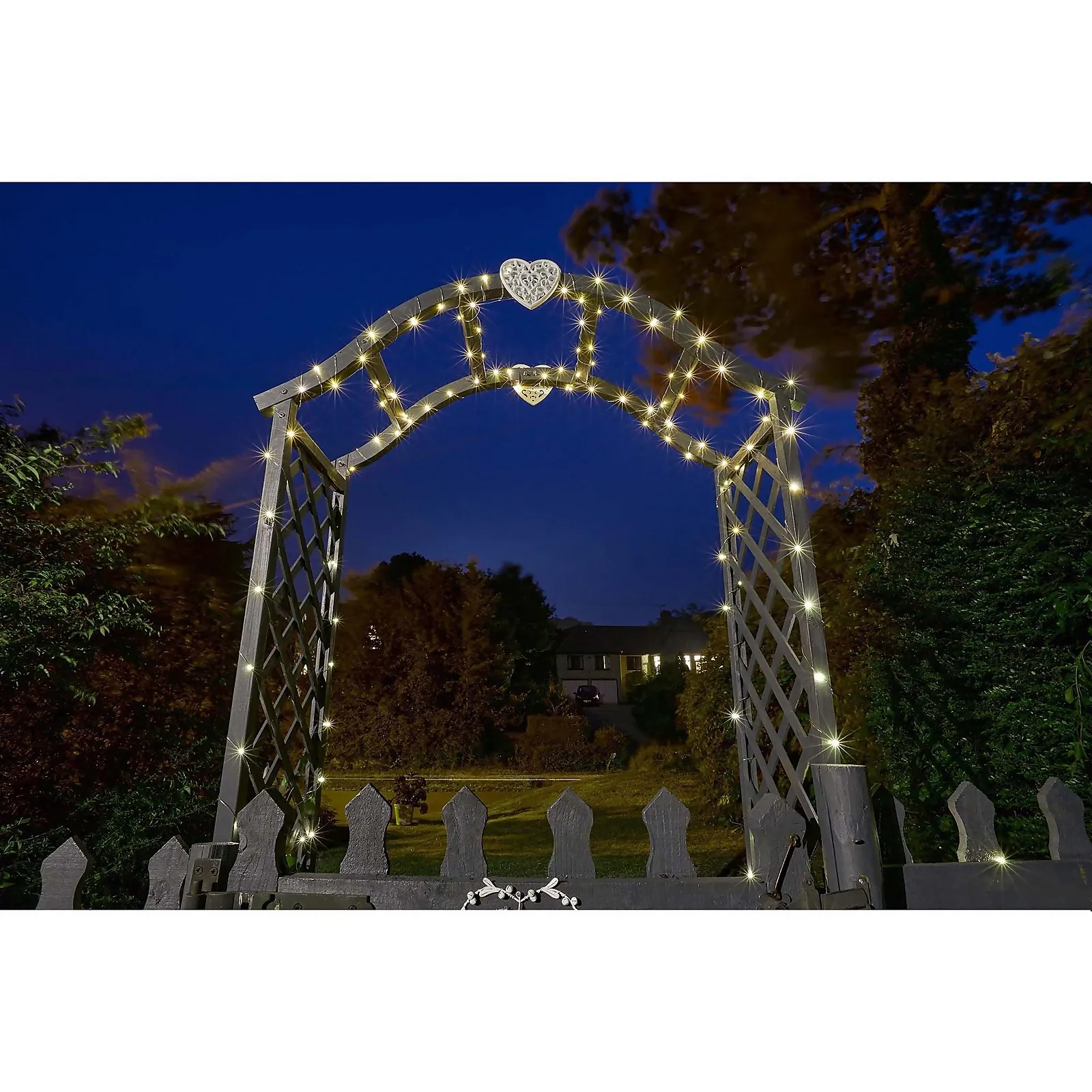 Solar Company 200 Warm White Copper Wire Outdoor String Lights