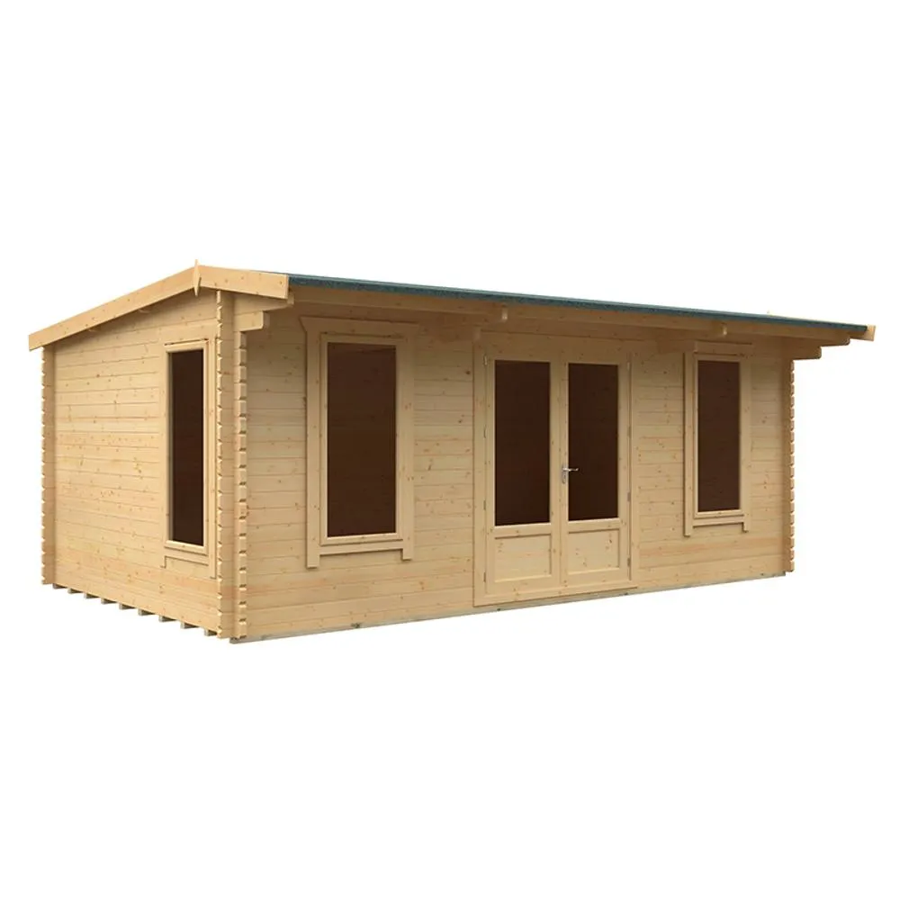 Buttercup Farm 20x12 The Jacob 44mm Cabin - L595 x W355 x H247 cm in Natural 1