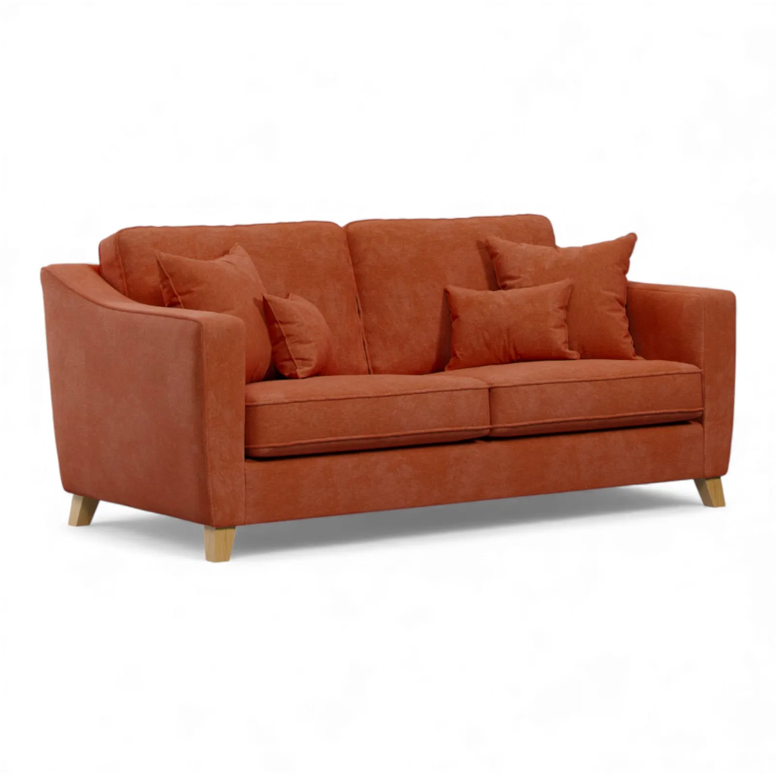 The Great Sofa Company Jackson 3 Seater Chenille Sofa in Terracotta 2