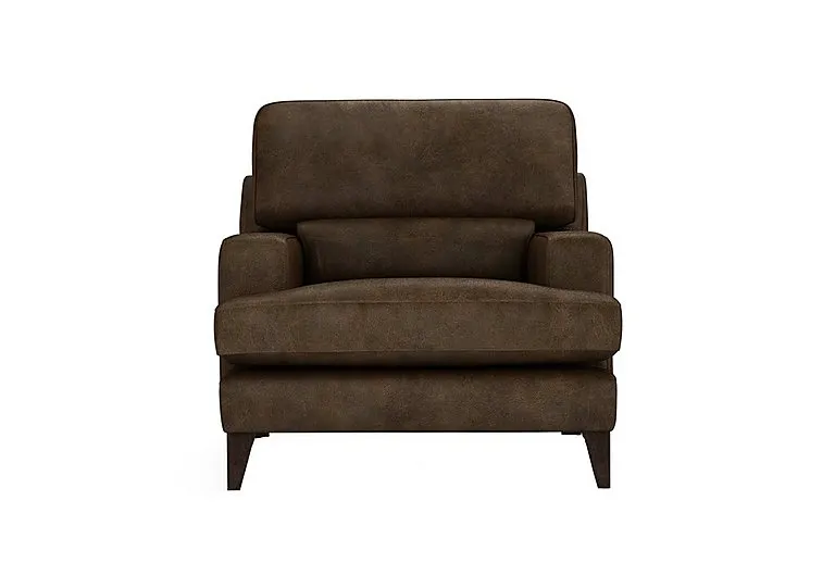 Romilly Leather Armchair - Bourbon