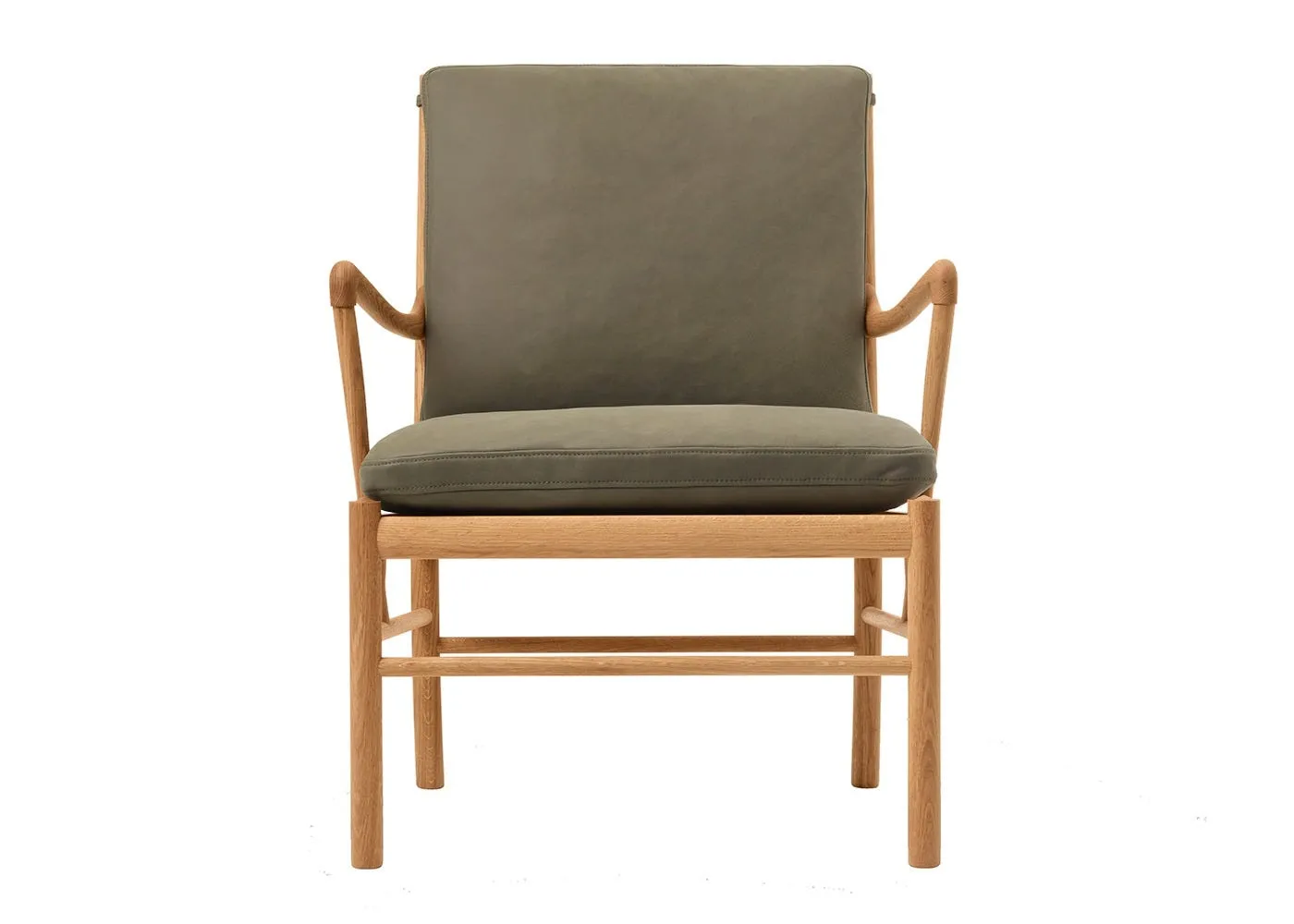 Carl Hansen & Son OW149 Colonial Armchair Oiled Oak Terra 20368 Jade 1