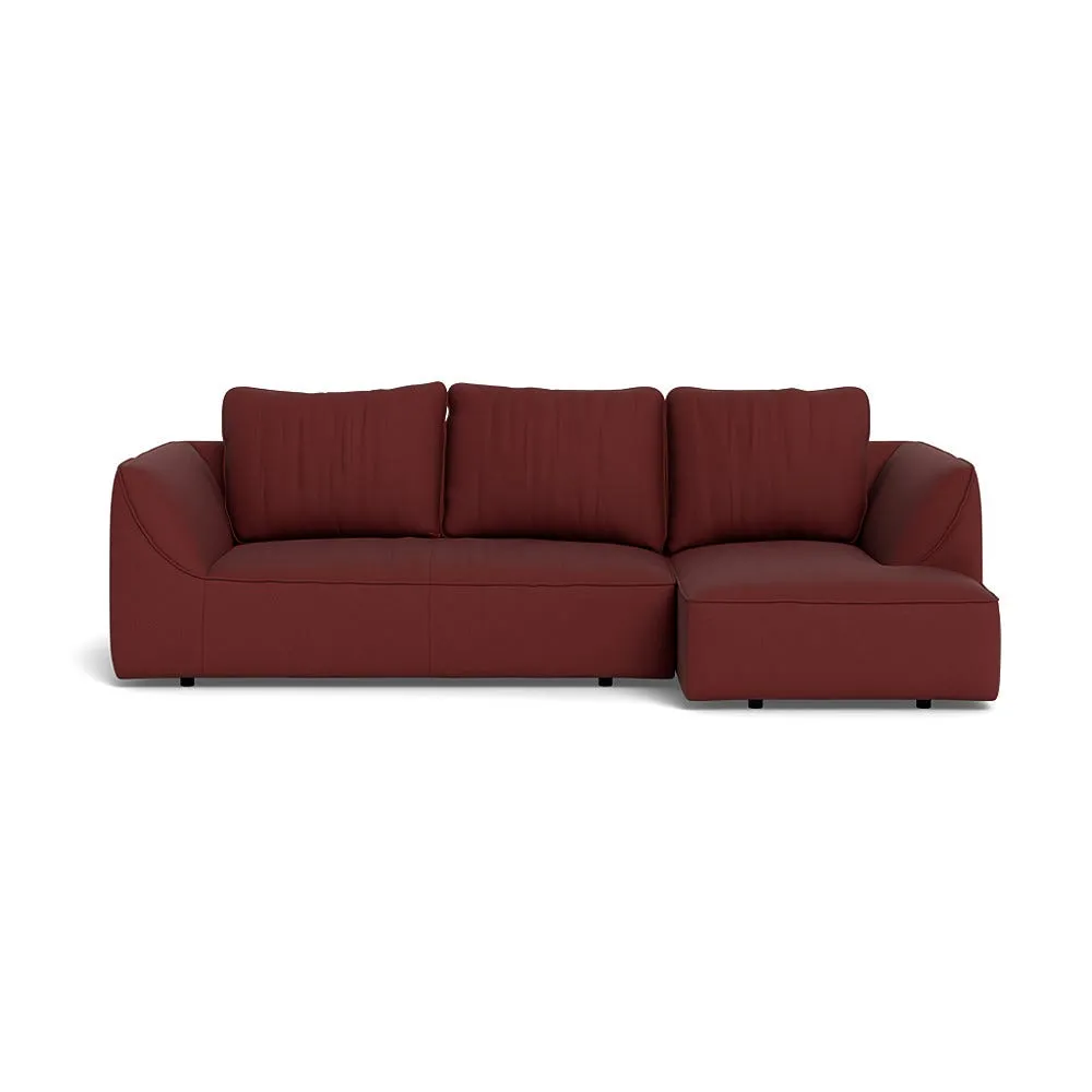 Heal's Morven Right Hand Facing Corner Chaise Sofa Capelo Linen-Cotton Etruscan Red 1