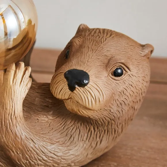 Ottelie the Otter Resin Table Lamp 4