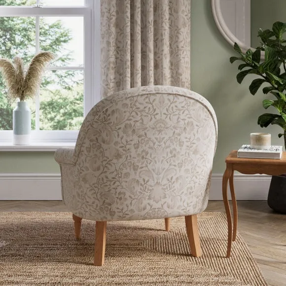 Petit Ruskin Print Occasional Armchair 2