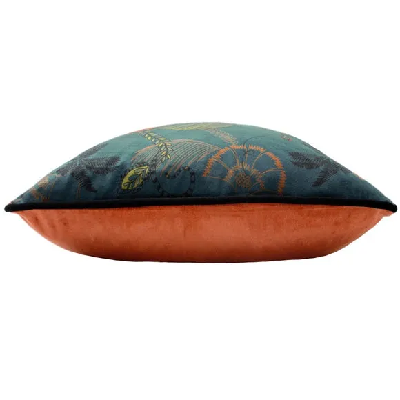 Tropica Cheetah Cushion Teal 4