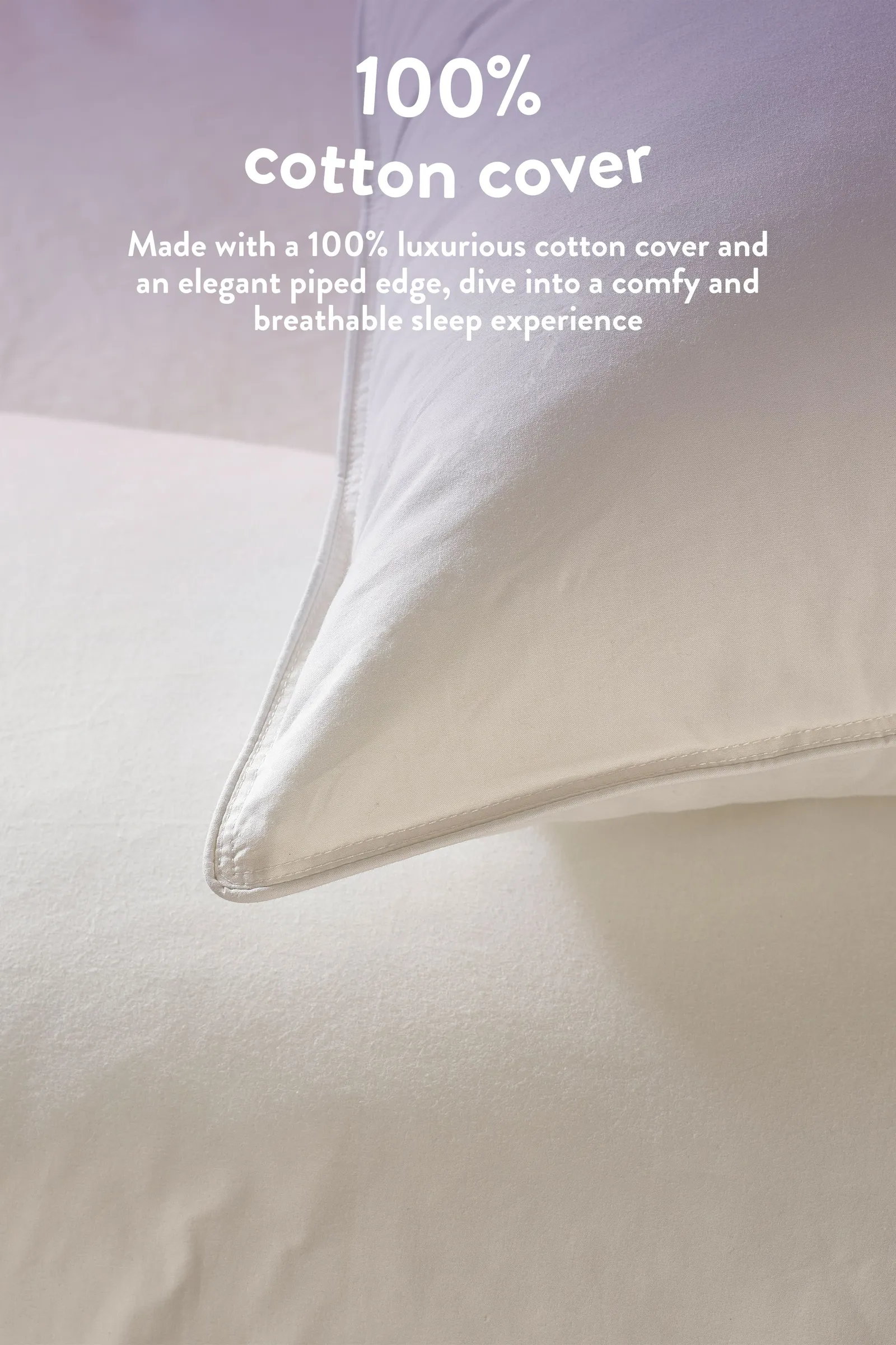 Slumberdown 4 Pack Duck Feather Medium Support Pillows in White 6