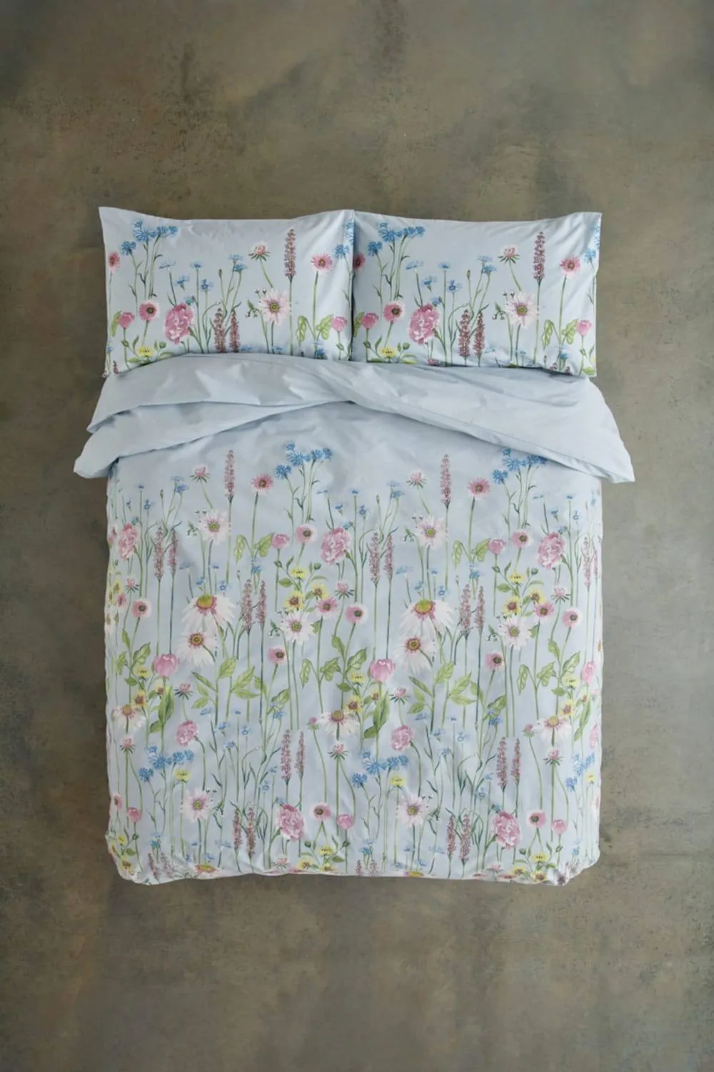 Deyongs Moore Lane Cotton Printed Duvet Set in Blue 3