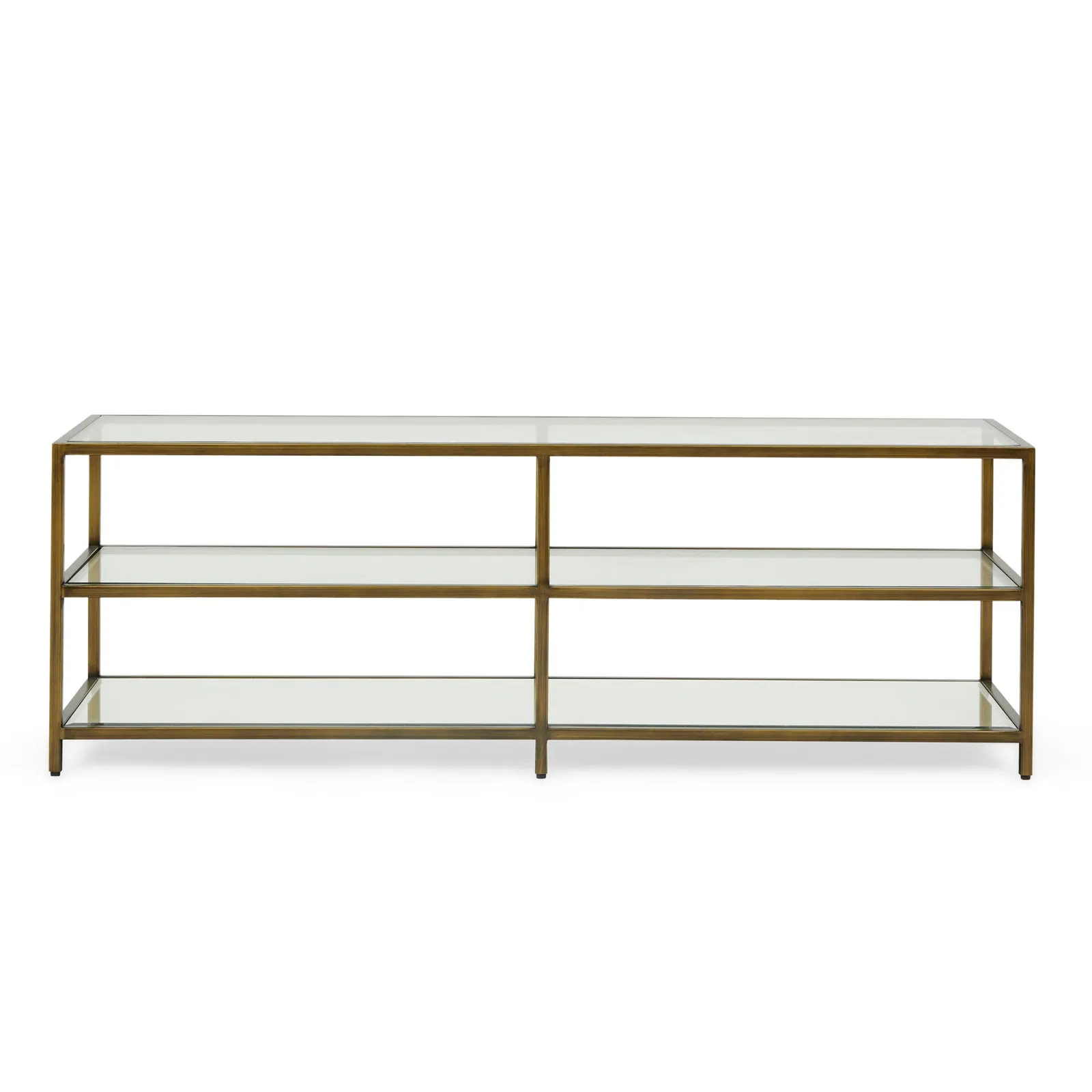 Claudia Brass Effect Wide TV Stand Gold