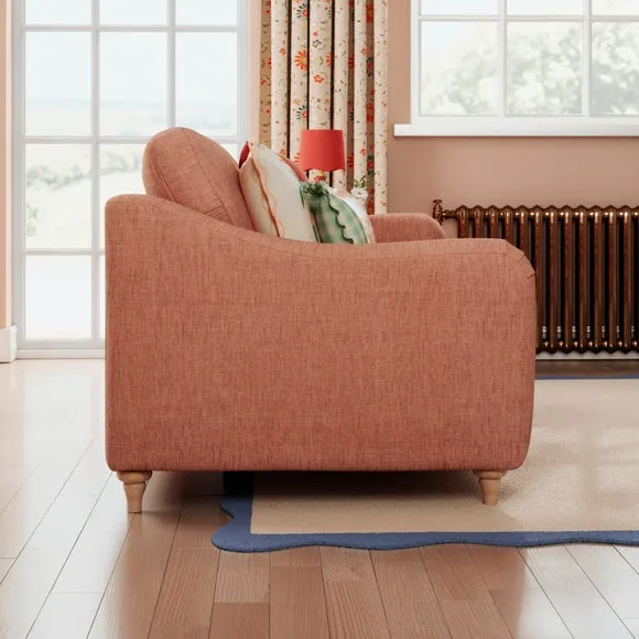 Hattie Slub Faux Linen 2 Seater Sofa 2