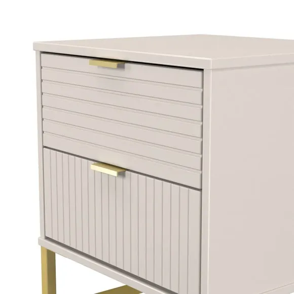 Harborne 2 Drawer Bedside Table 5