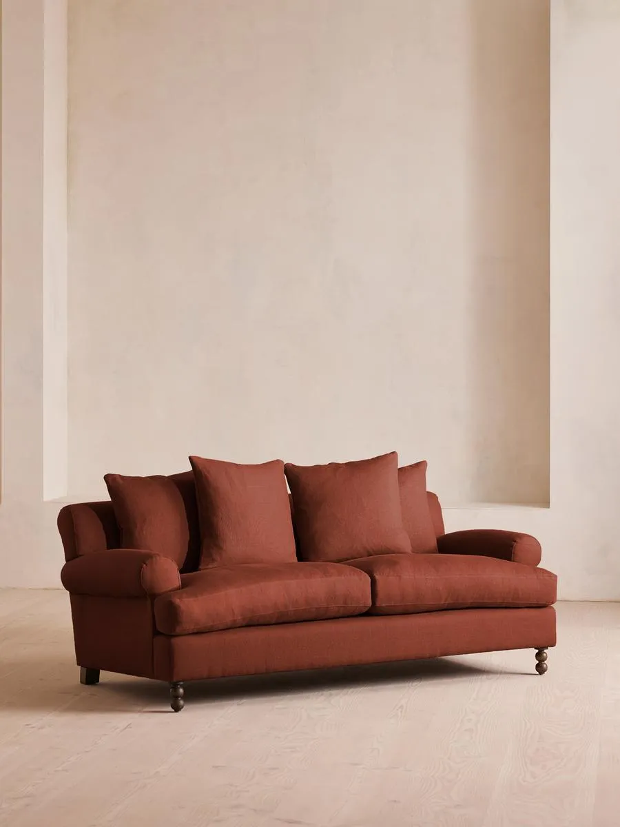 Audrey Two Seater, Sofa, Linen, Sienna