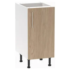 Wickes Orlando Scandi Oak Slab Base Unit - 400mm