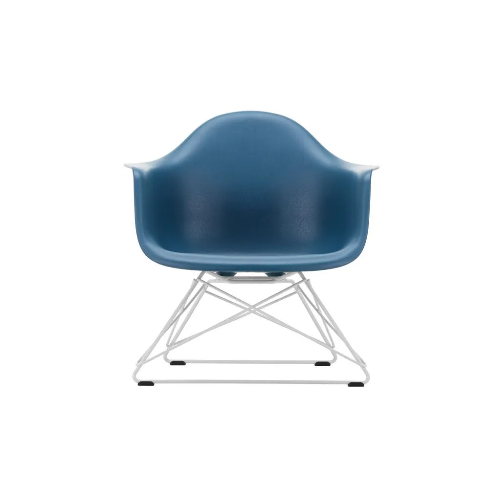 Vitra Eames LAR Chair Sea Blue White Powder Coated Wire Base With Cross Struts