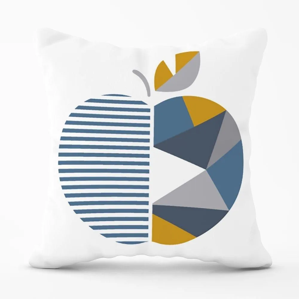 Warren Reed - Designer Geometric Apple Cushions in White