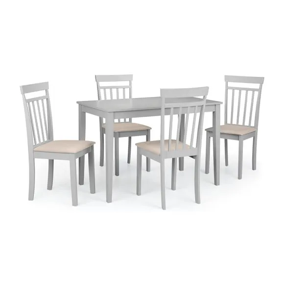 Coast Set of 2 Dining Chairs, Faux Linen 5