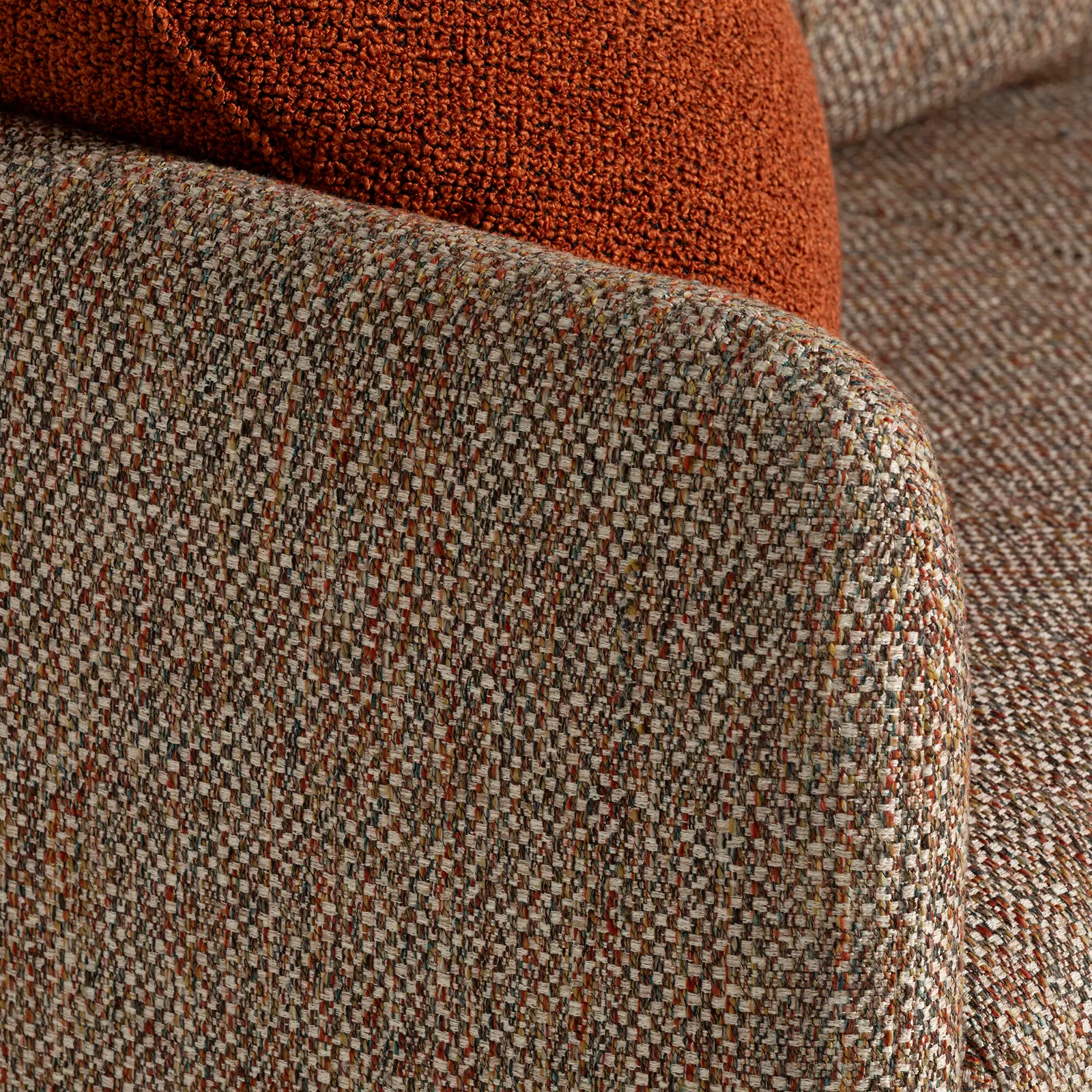 Ercol Aosta Large Sofa, Brown Fabric | Barker & Stonehouse 4