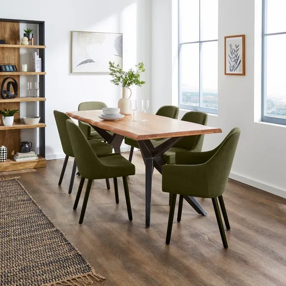 Eddie Dining Chair, Luna Fabric 2