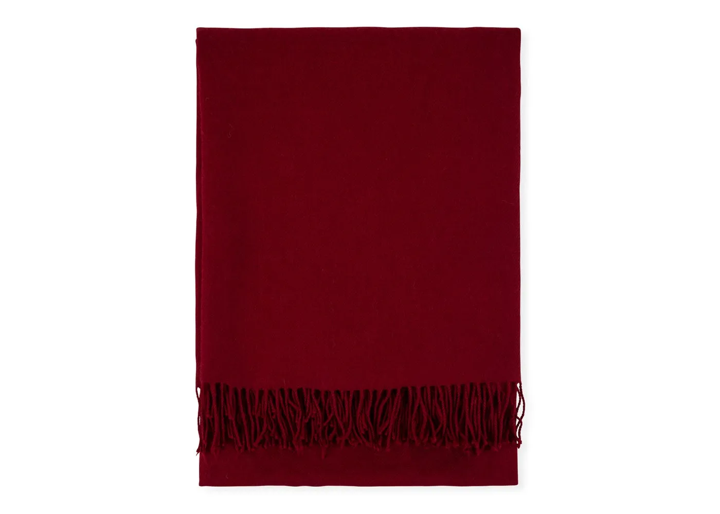 Heal's Pure Alpaca Throw Burgundy