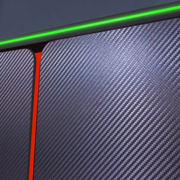 X Rocker Carbon Tek Wardrobe with Neo Fibre LED 3