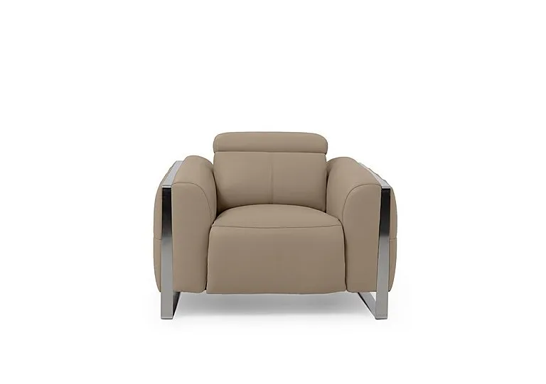 Gisella Leather Chair - Barley