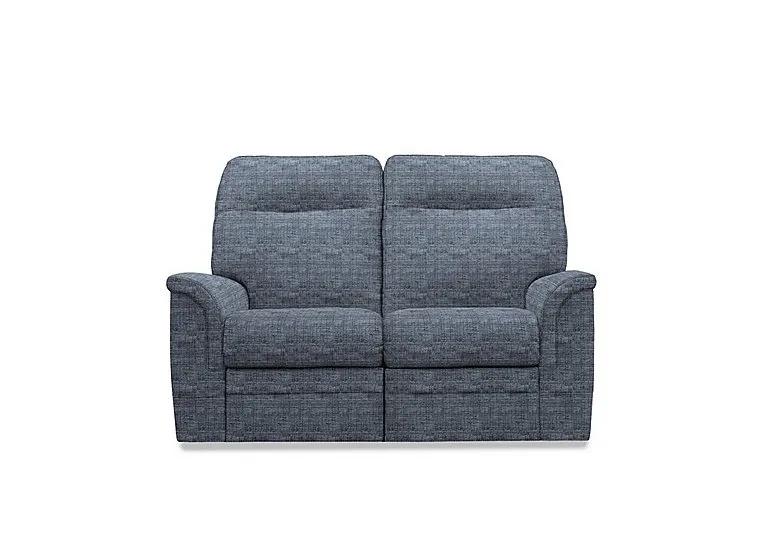 Hudson 23 Fabric 2 Seater Recliner Sofa with Headrests and Power Lumbar - Dash Blue