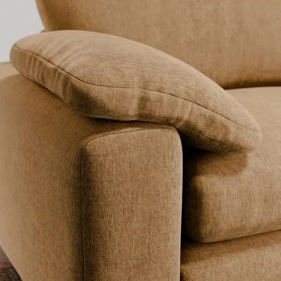 Magnus Vintage Soft Chenille Corner Chaise Sofa 5