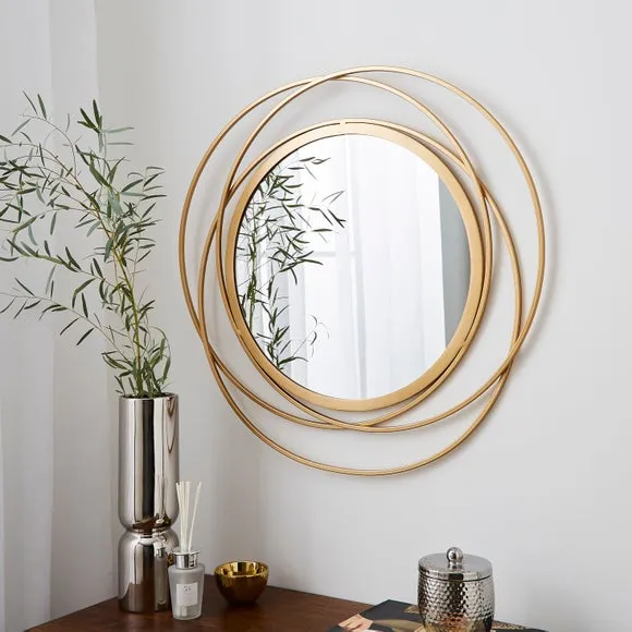 Luxe Round Indoor Outdoor Wall Mirror 2