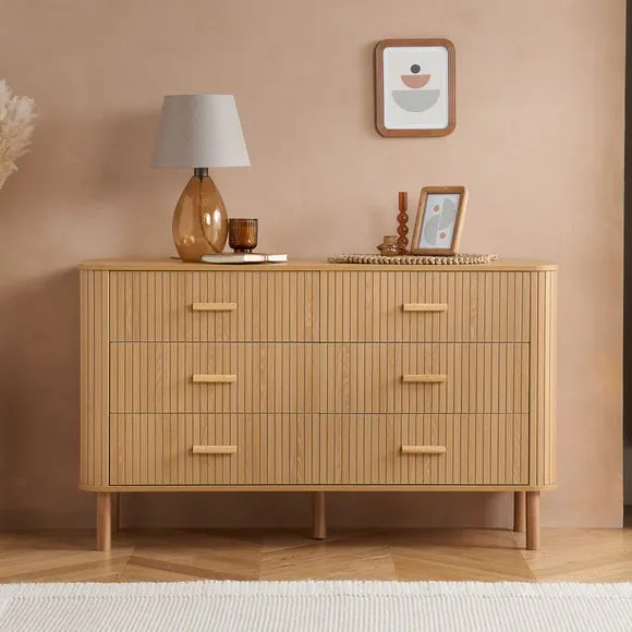 Axel 6 Drawer Fluted Chest