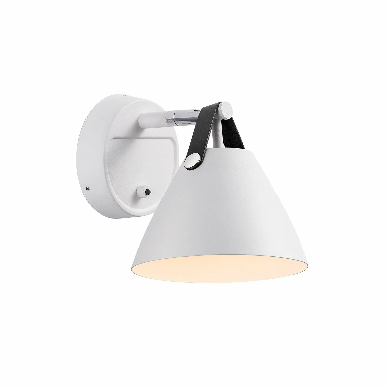 Nordlux Strap Wall Light White Metal Bedroom GU10 Switch Plug In/Mains 2
