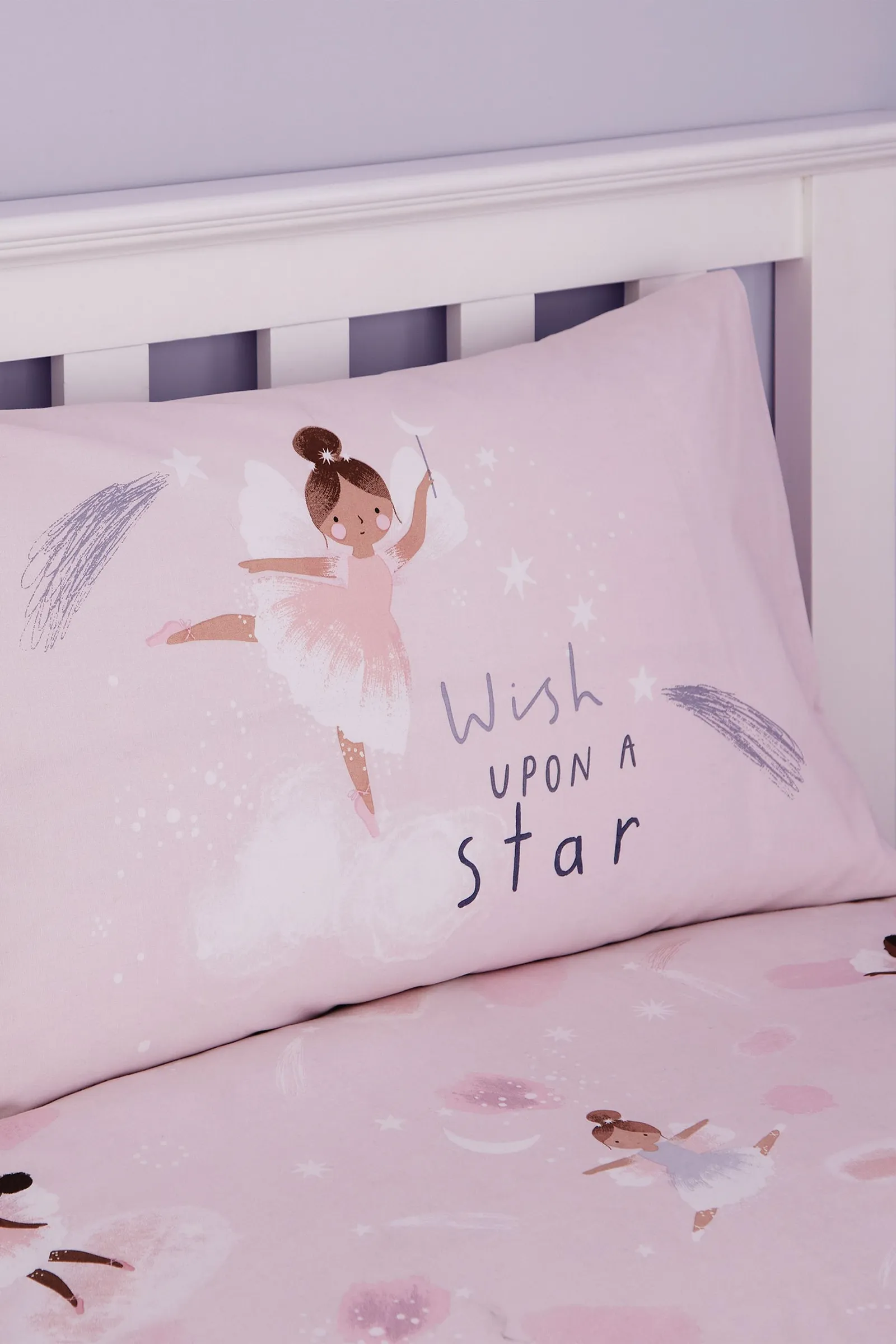 Catherine Lansfield 'Dancing Fairies' Duvet Cover Set in Pink 3