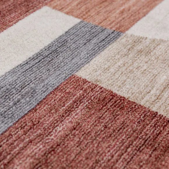 Oscar Geometric Fringe Rug 2