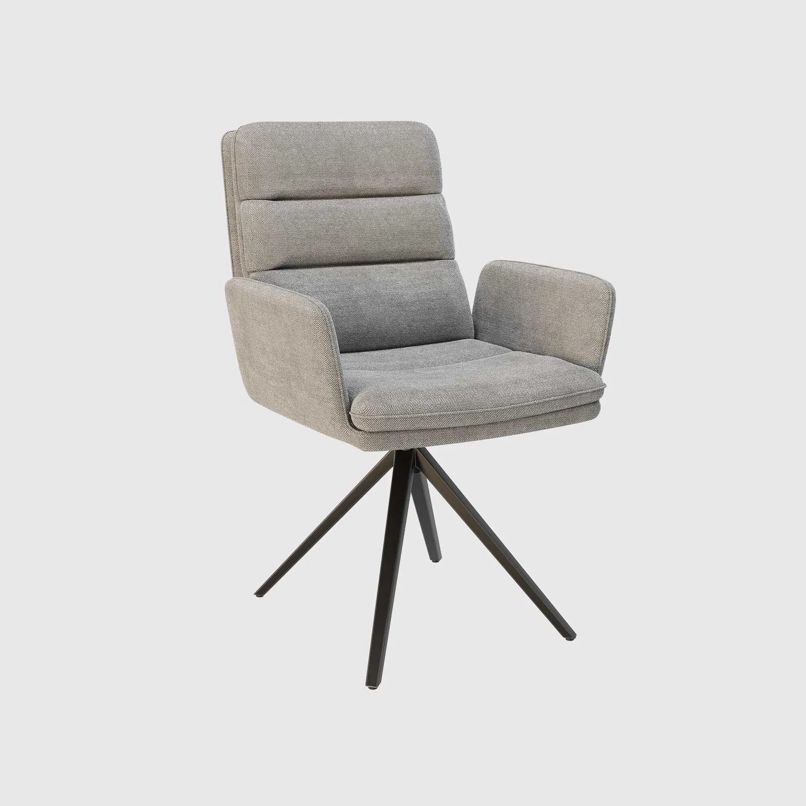 Innsbruck Swivel Dining Chair, Grey Fabric | Barker & Stonehouse 2