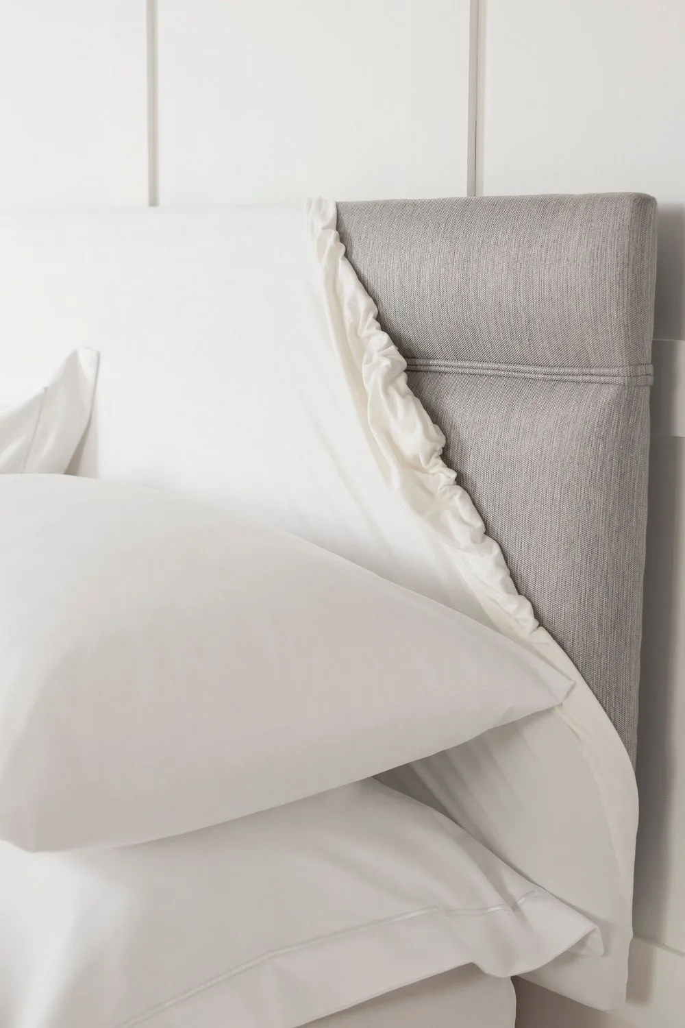 Belledorm Faux Suede Headboard Wrap 60cm in White 2