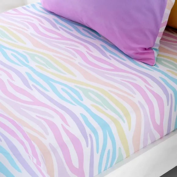Set of 2 Rainbow Ombre Fitted Sheet 1